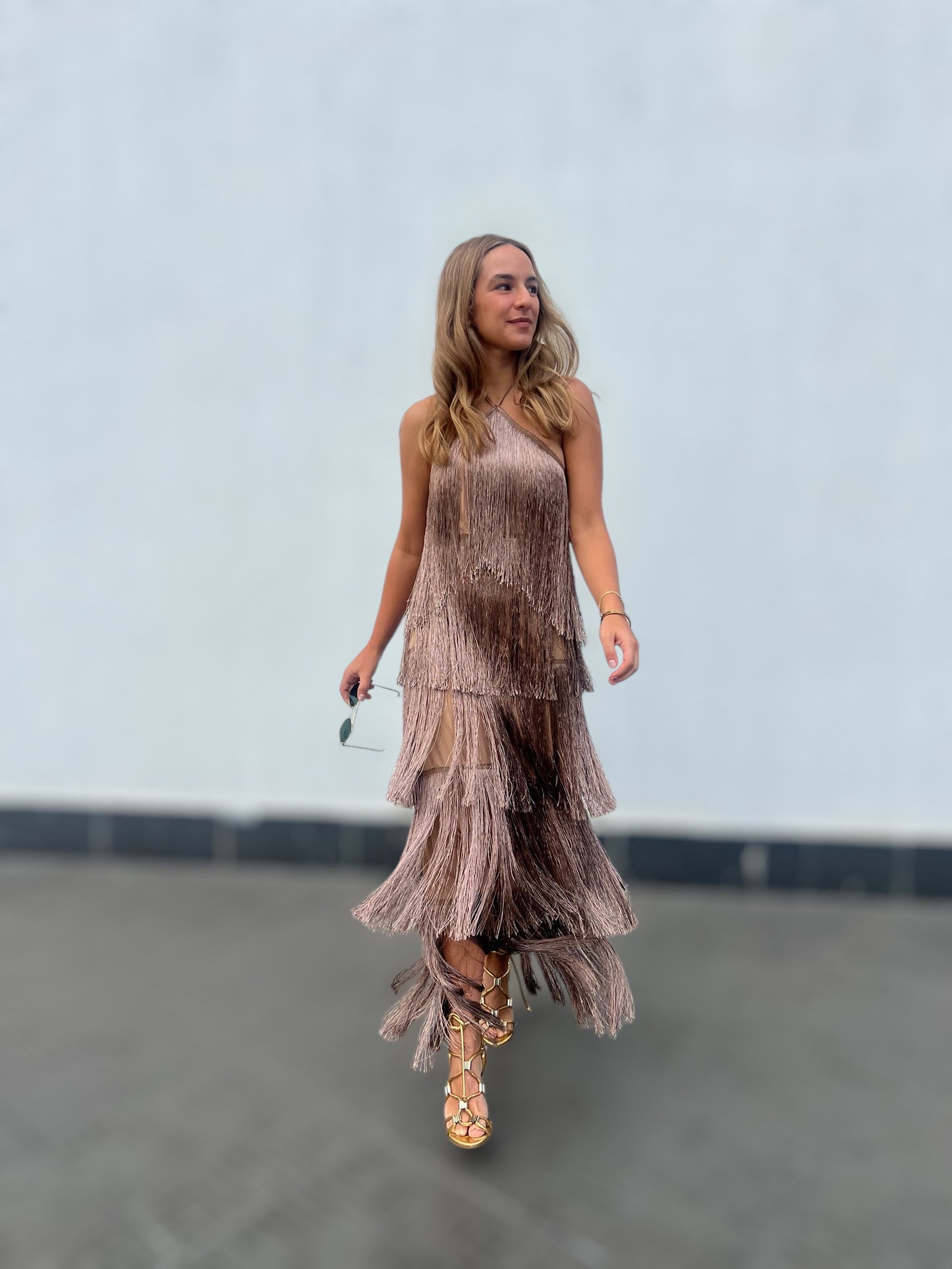 Bronze Gia’s Fringed Dress