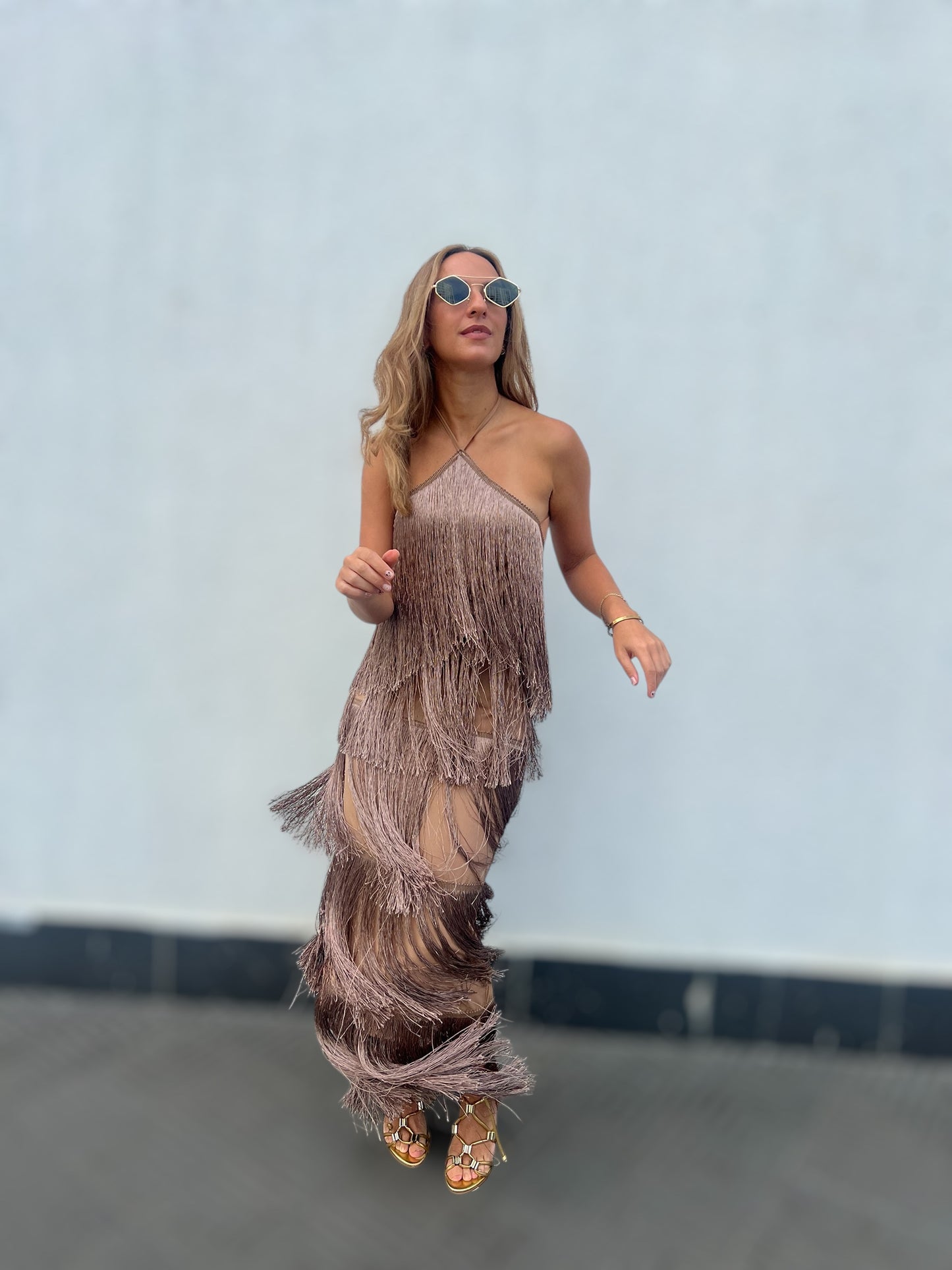 Bronze Gia’s Fringed Dress