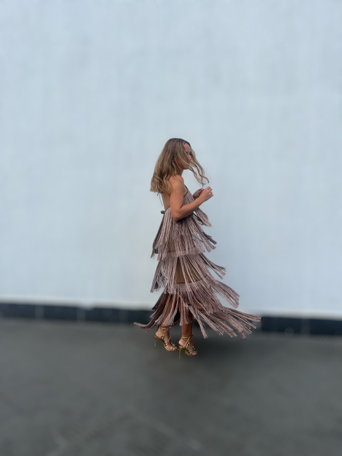Bronze Gia’s Fringed Dress