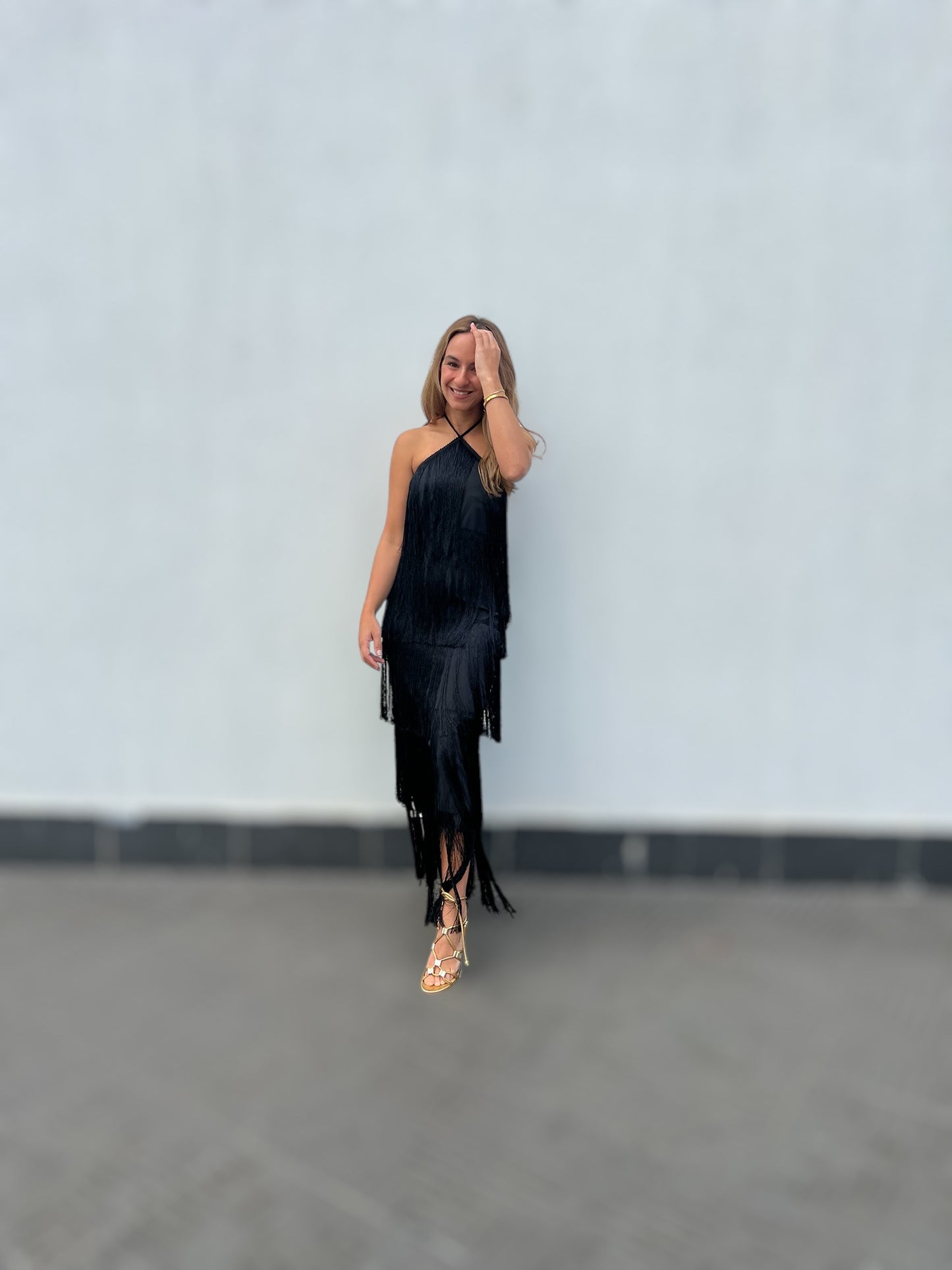 Black Gia’s Fringed Dress