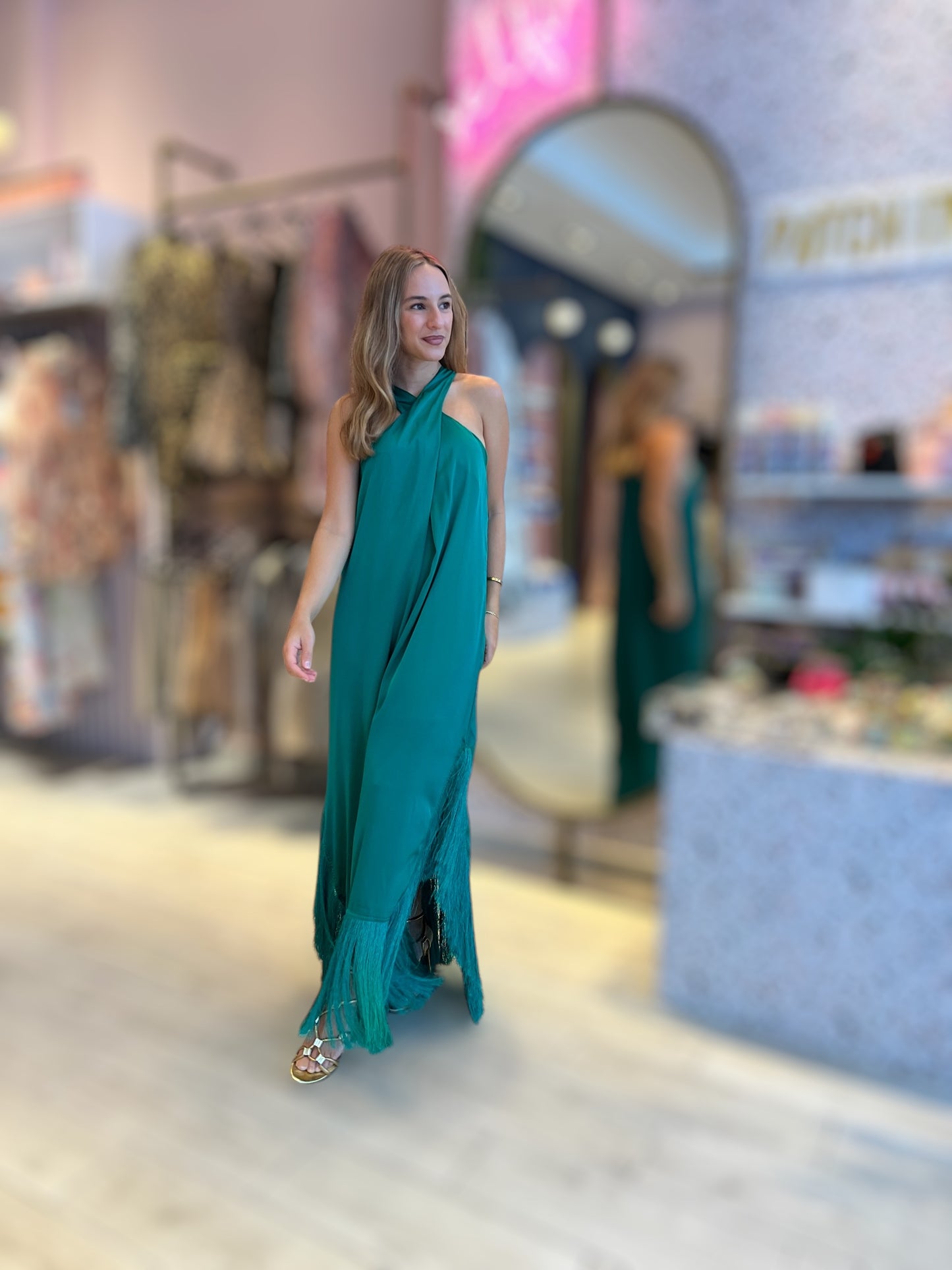 Green Fringed Dress 18 abril