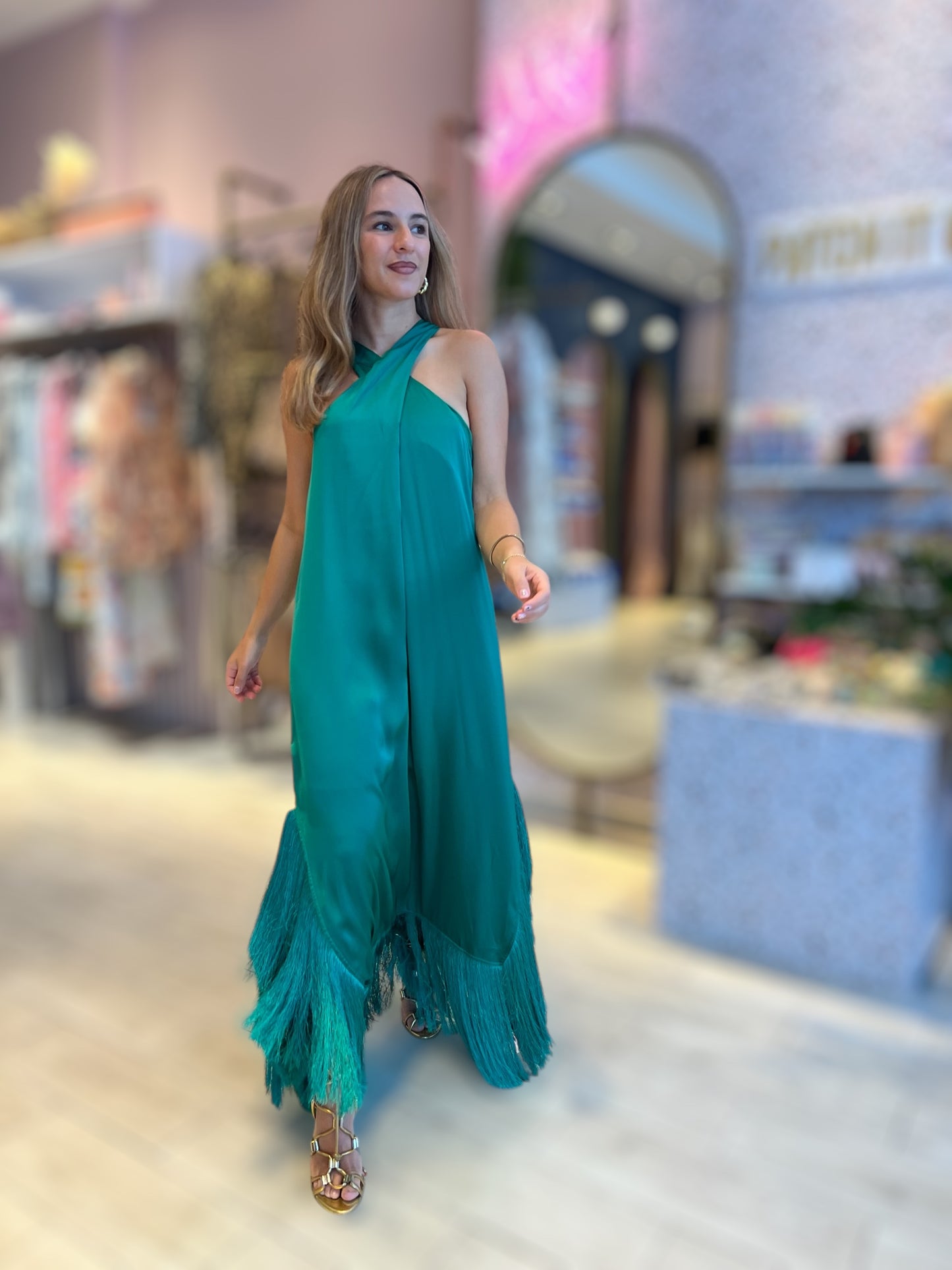 Green Fringed Dress 18 abril