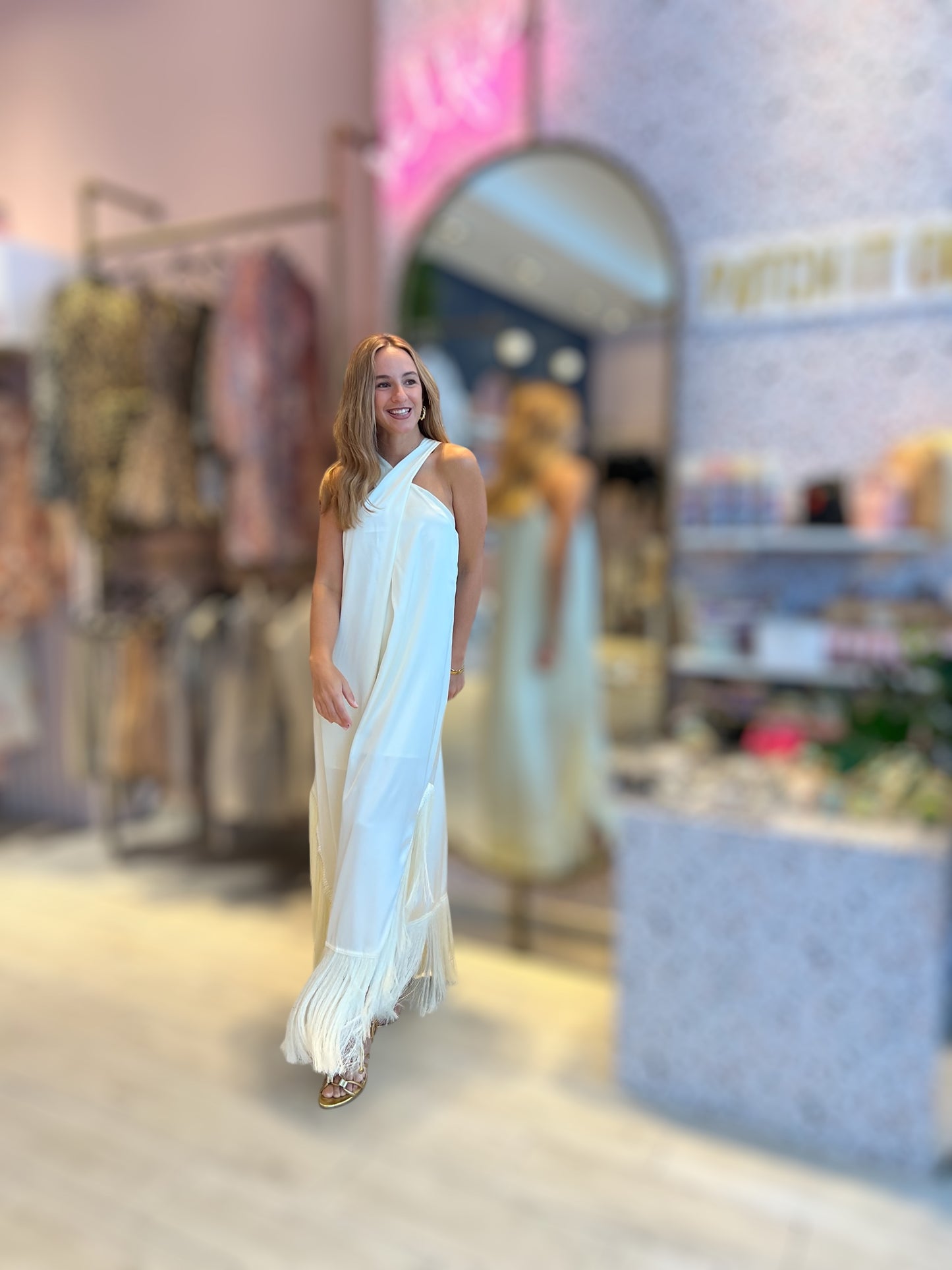 Ivory Fringed Dress 18 abril