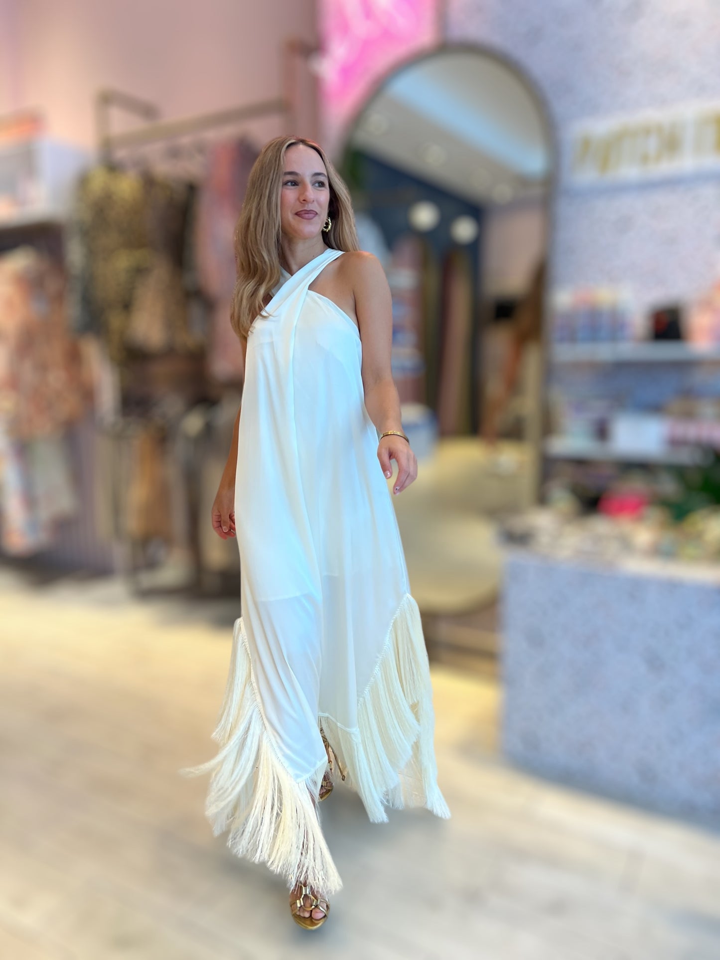 Ivory Fringed Dress 18 abril