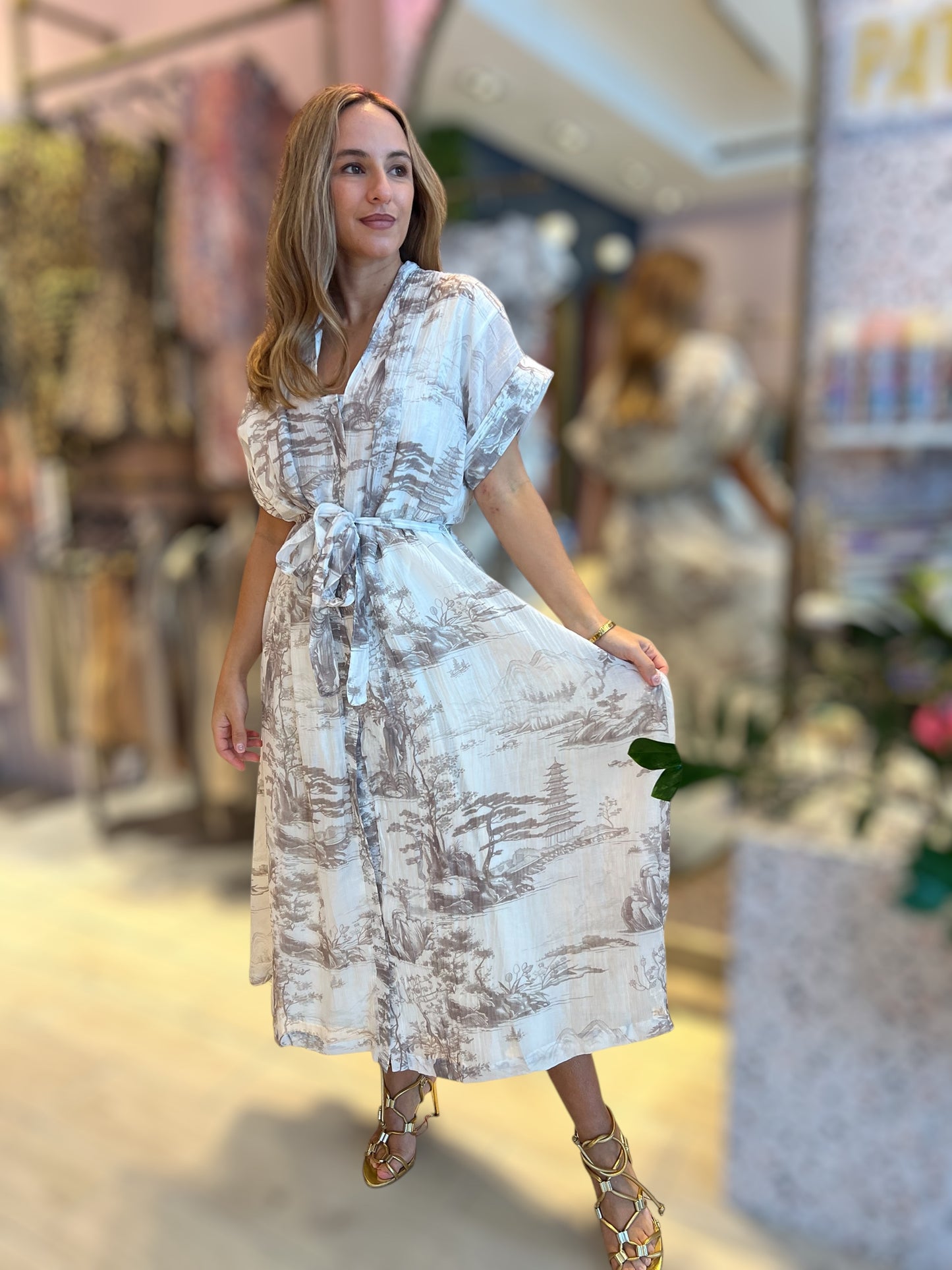 Grey d inspired dress