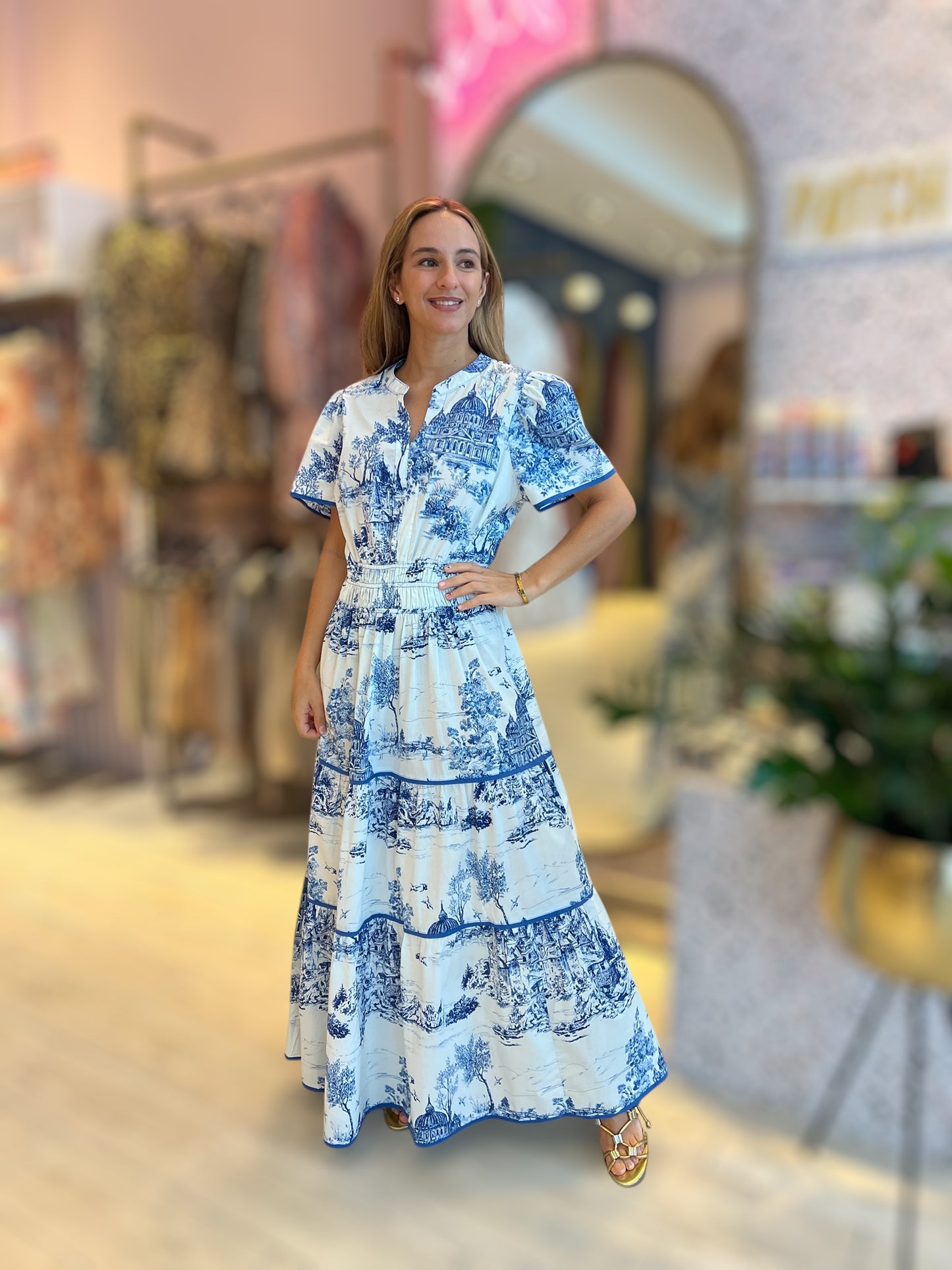 Blue D inspired dress