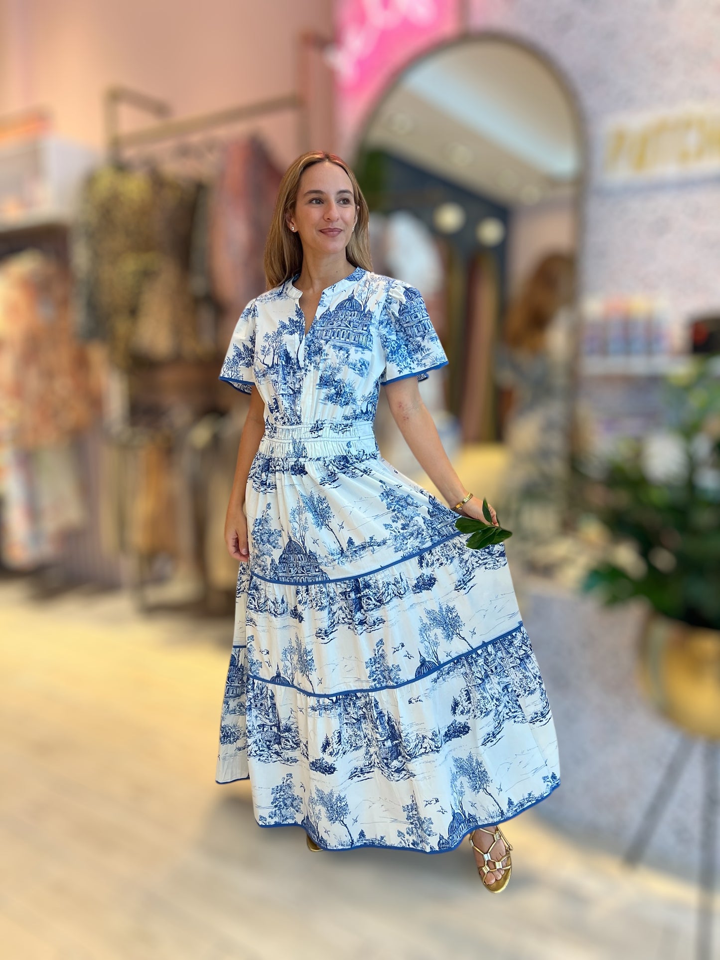 Blue D inspired dress