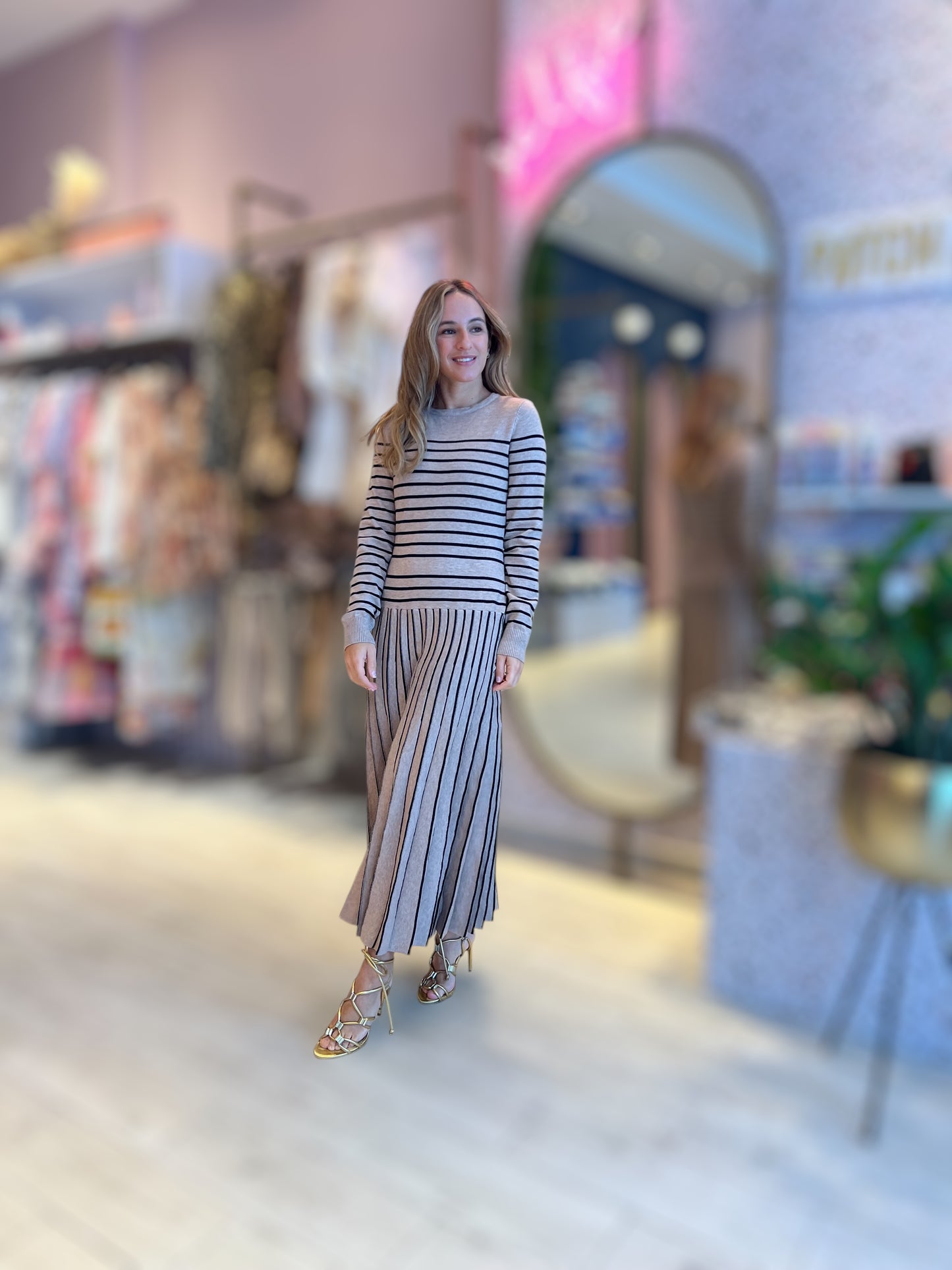 Striped knitted Dress