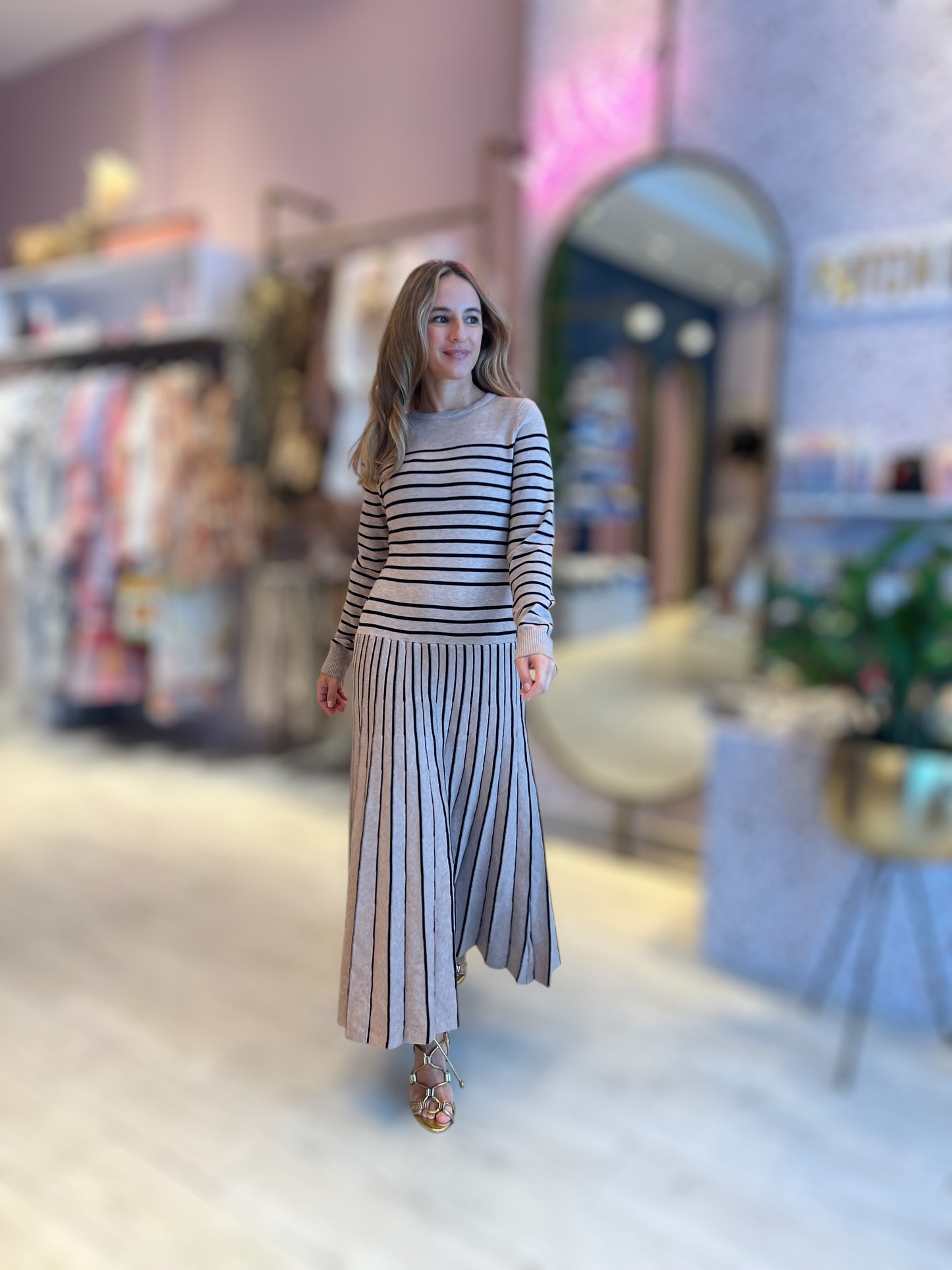 Striped knitted Dress