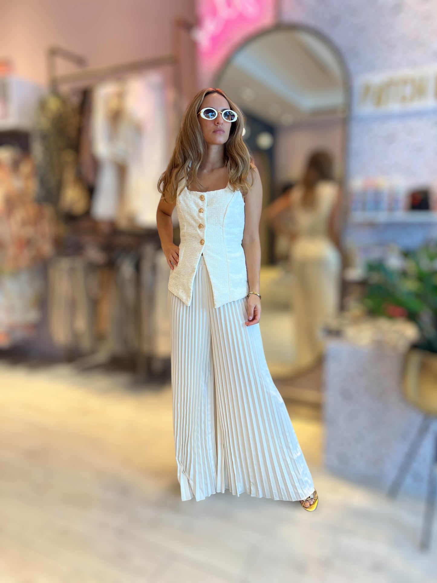 Pleated & Tweed luxury set