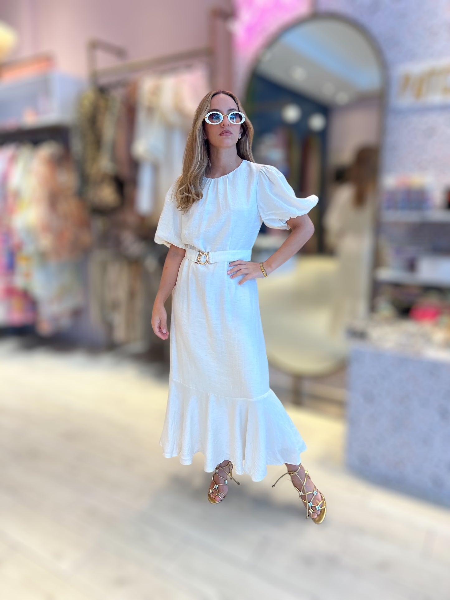 Ivory luxury dress