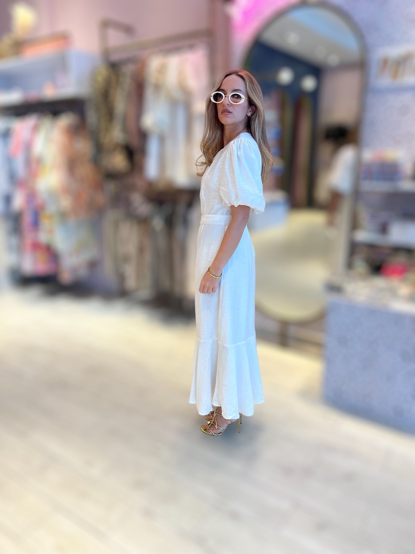 Ivory luxury dress
