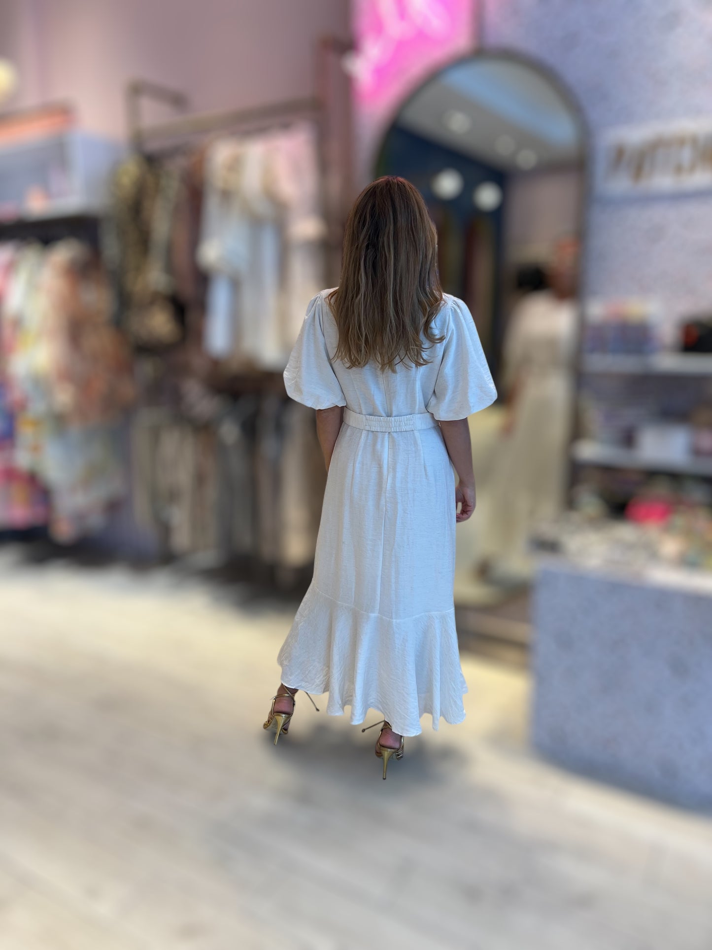 Ivory luxury dress