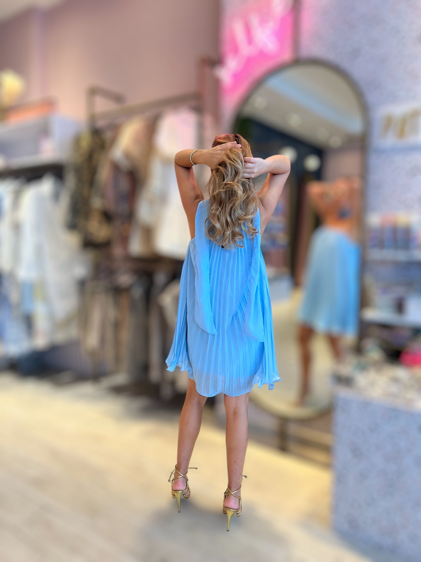 Blue chocker Dress