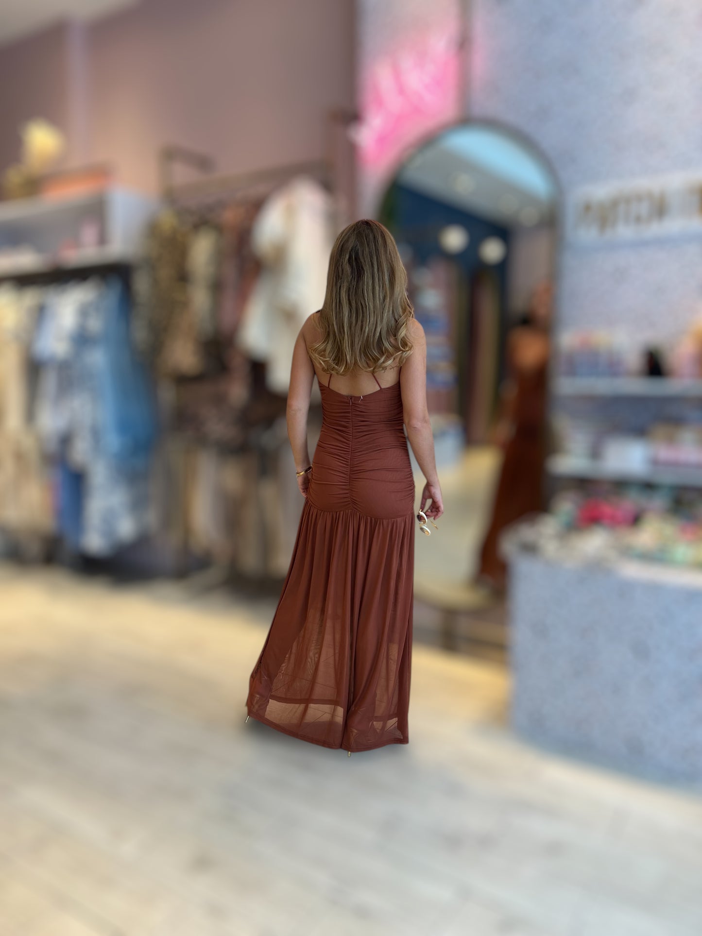 Mockha drapped dress