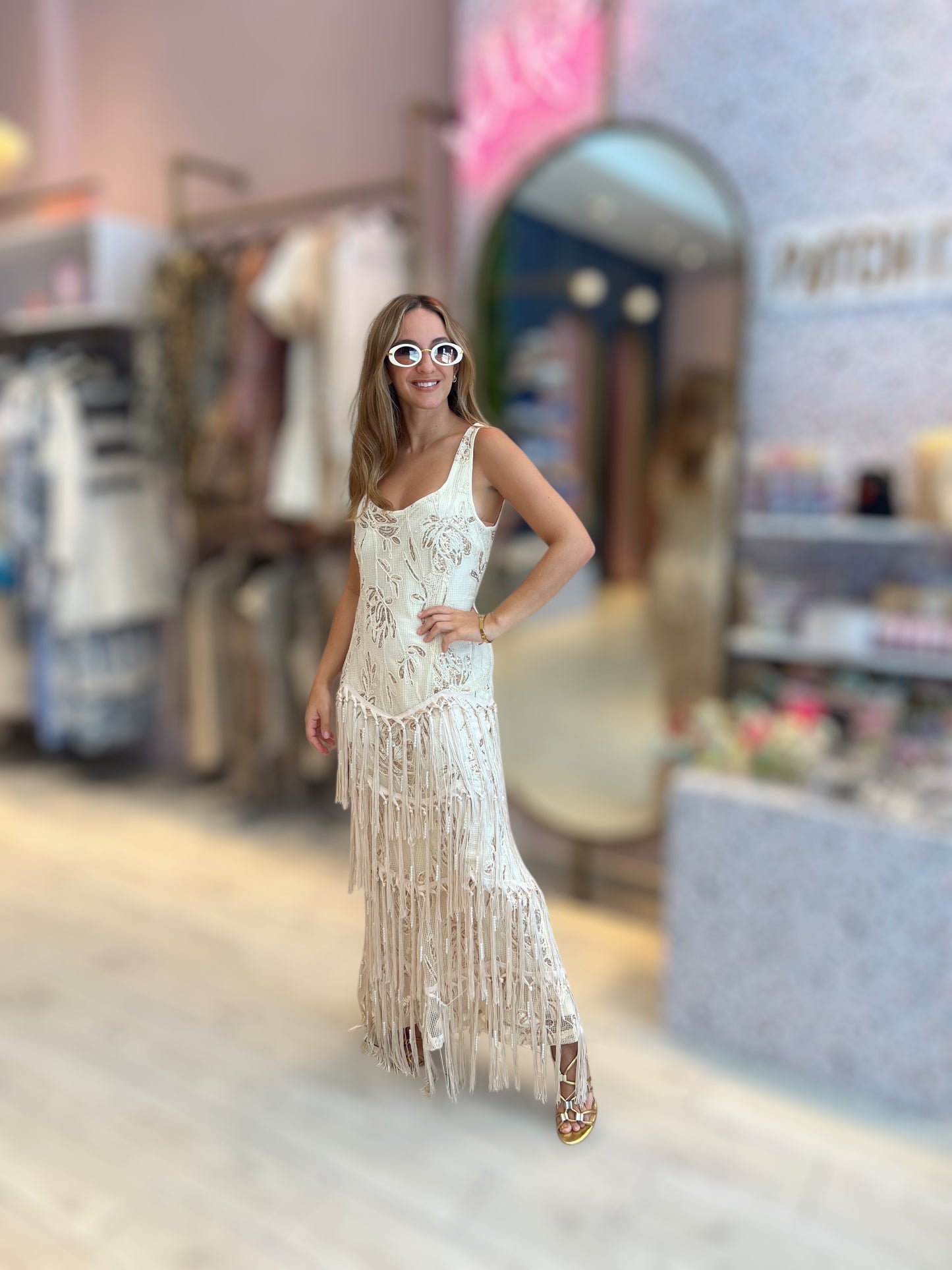 Bella luxury Fringed Dress