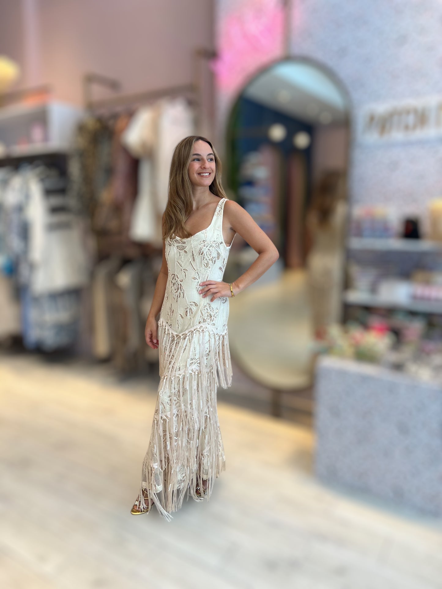 Bella luxury Fringed Dress