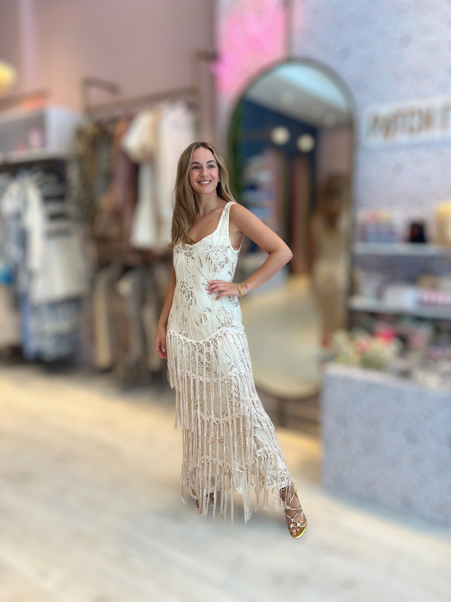 Bella luxury Fringed Dress