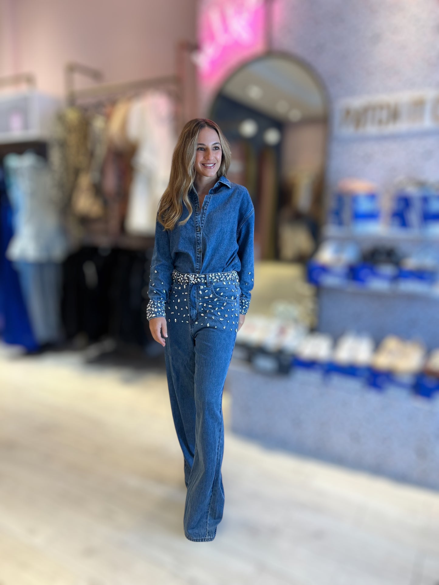 rhinestones jeans