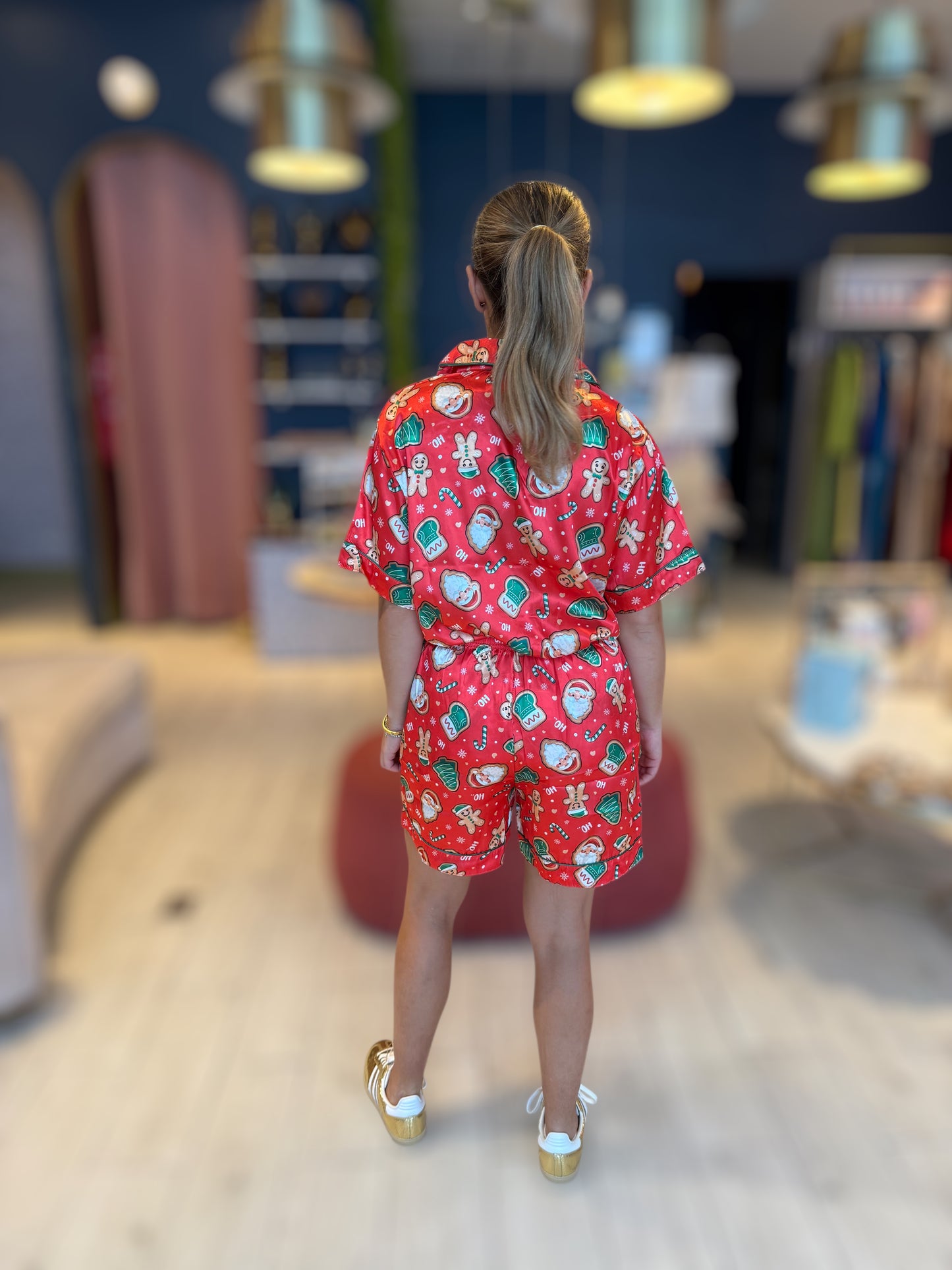 Red cookie Christmas pijama