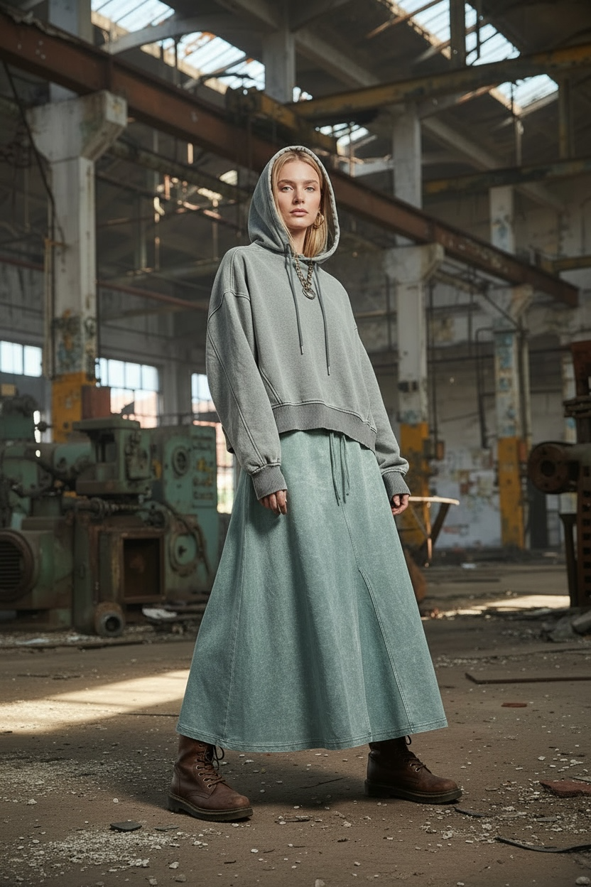 Ocean Tzniut skirt set