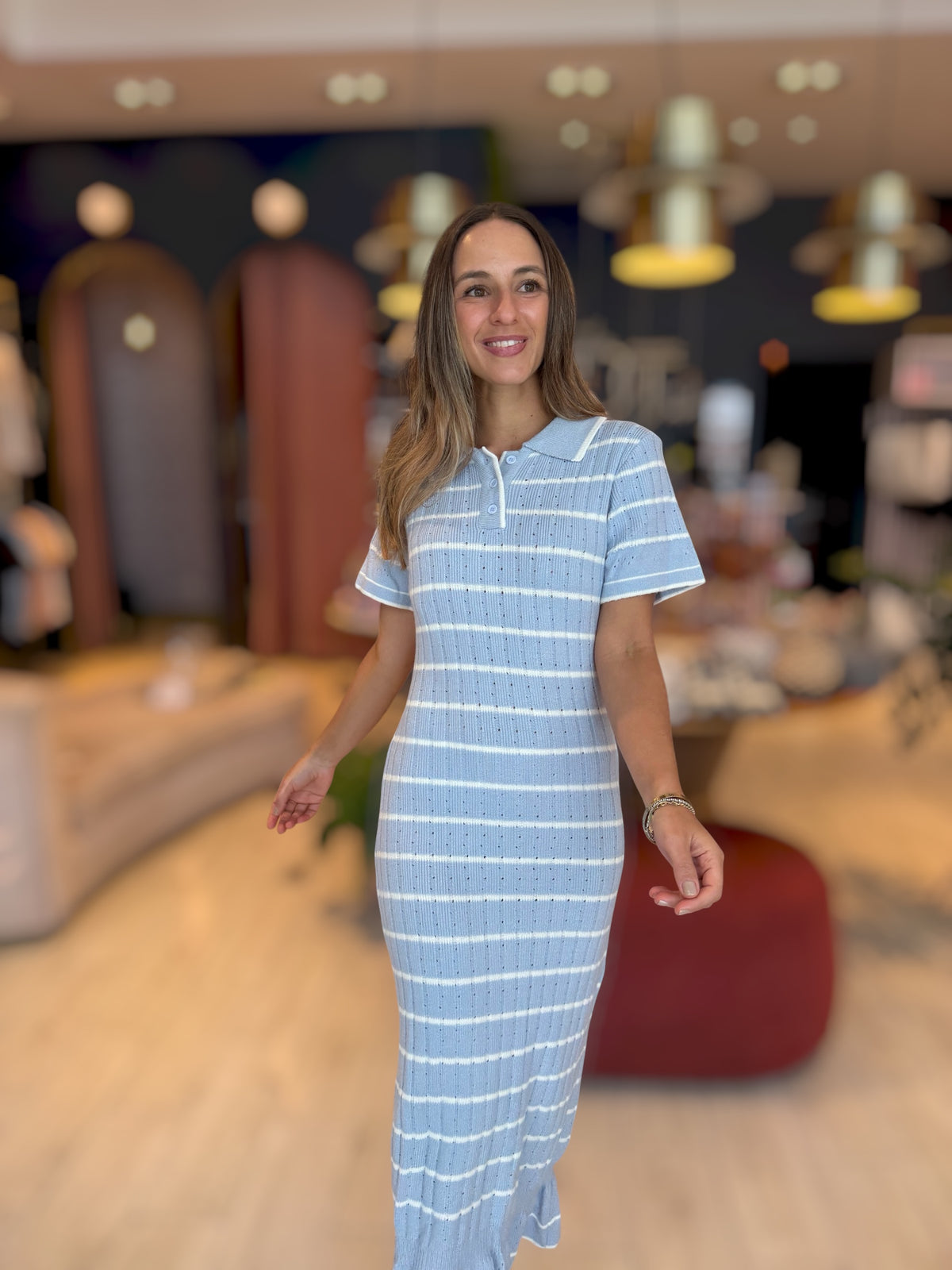 Knitted Striped Dress
