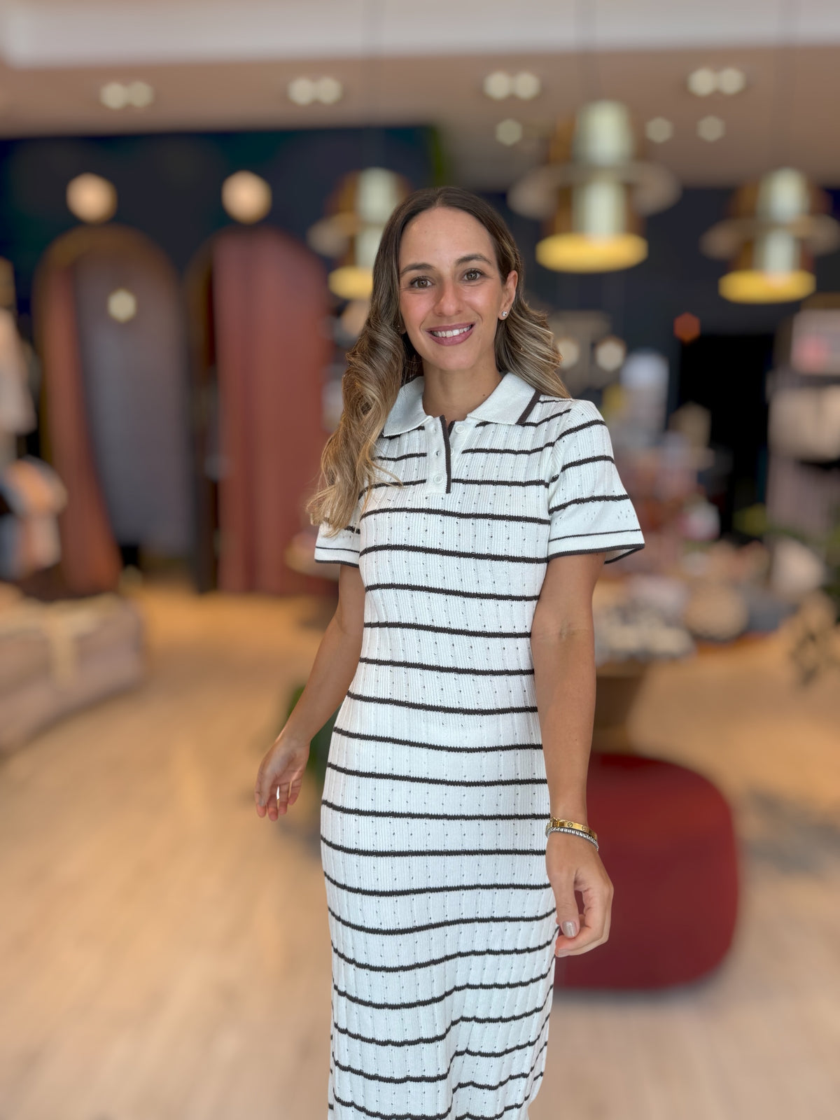 Striped Knitted Dress