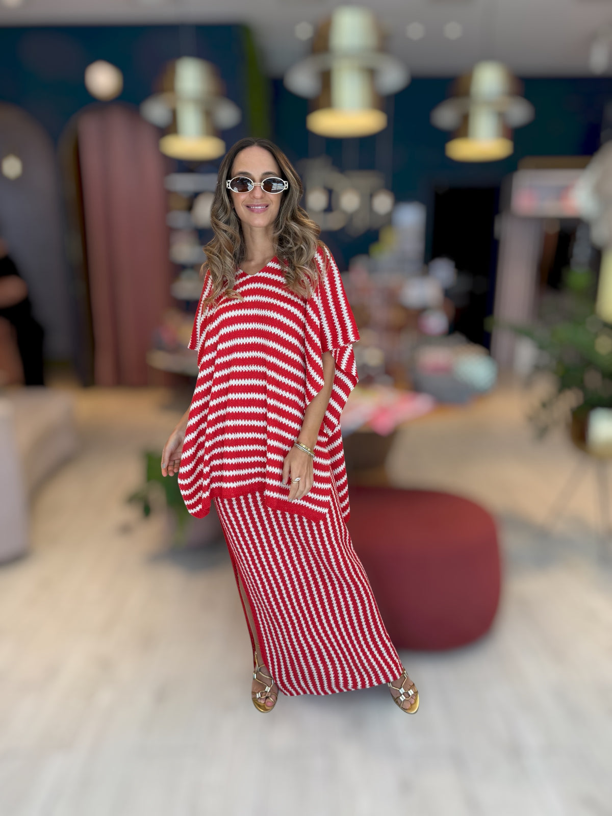 Croché Striped set