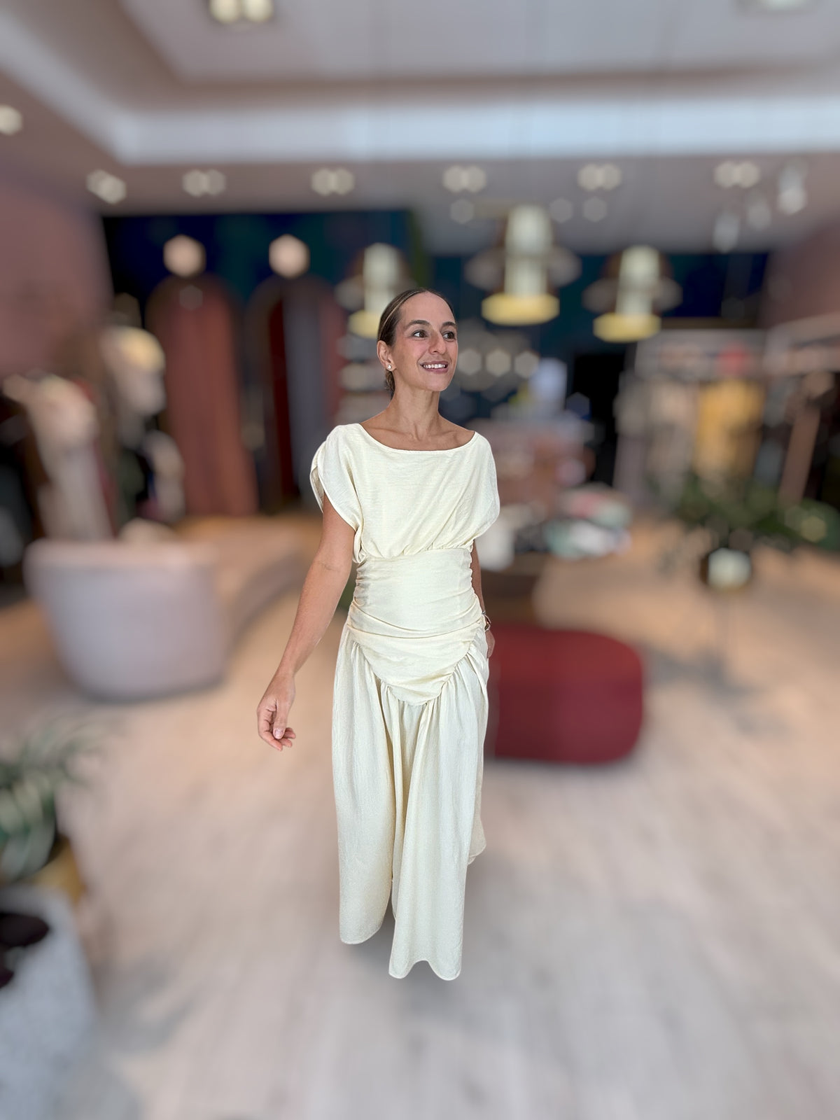 Butter yellow santorini dress