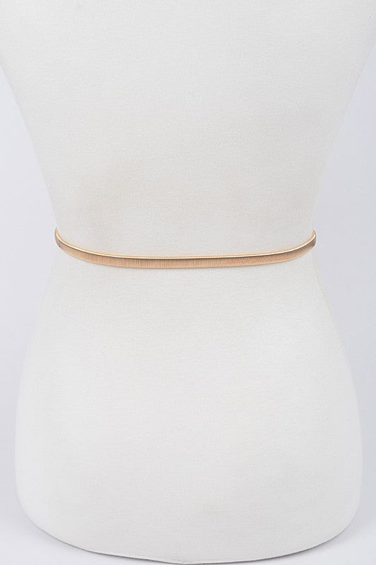 Gold strech leaf belt