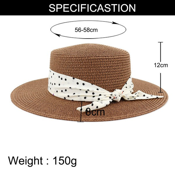 coffee polka dots hat