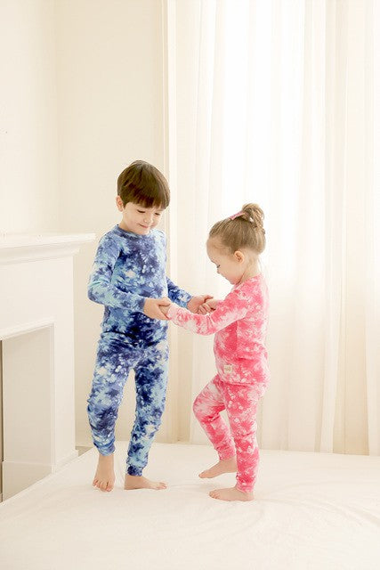 Hot pink tie dye pj