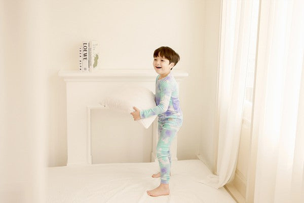 Blue mint & sky tie dye pj