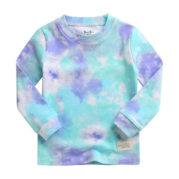 Blue mint & sky tie dye pj