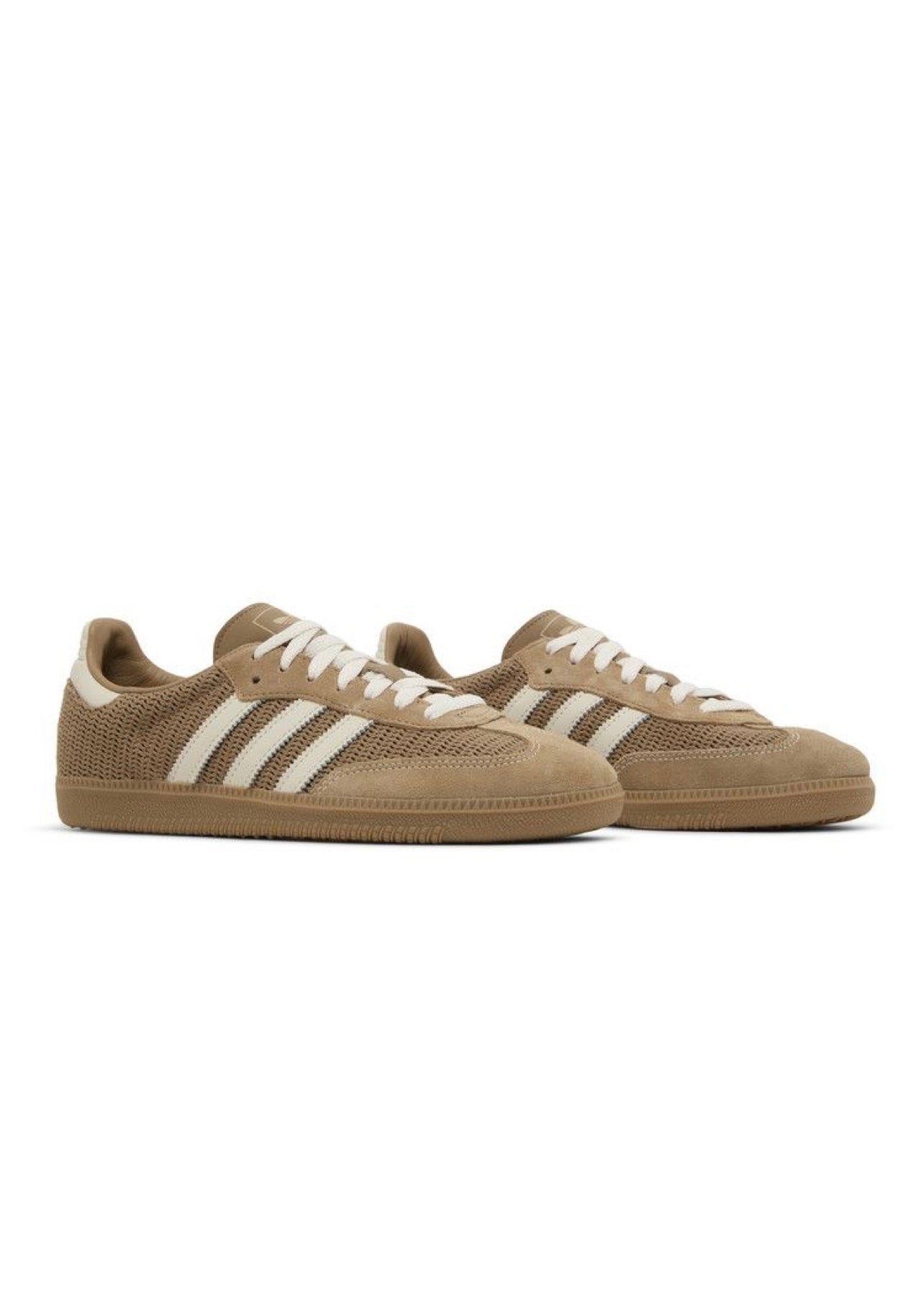 Taupe & white aesthetic samba sneakers Men-preorder 7 days