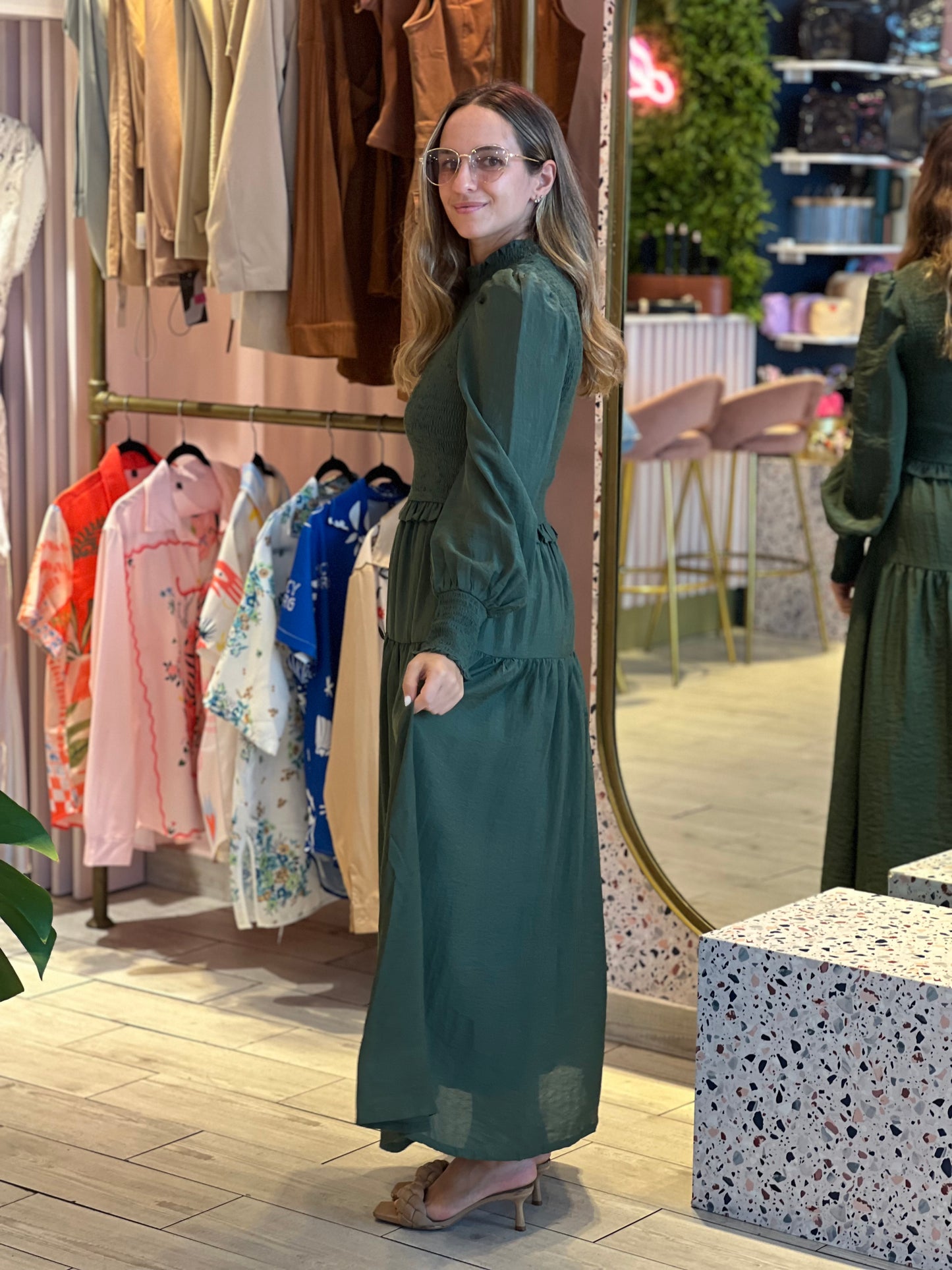 Deep green Alana’s maxi dress