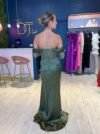 Olive corsett dress