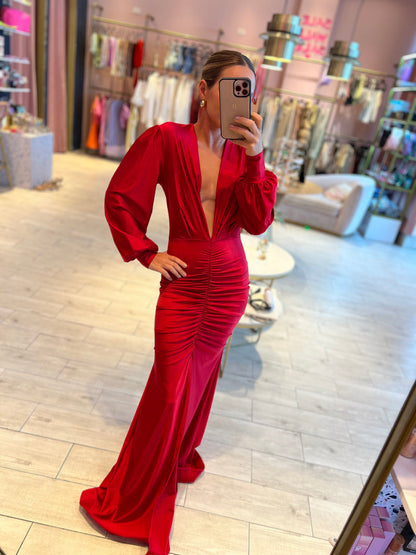 Red chloé Silky dress