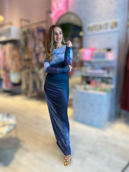 Zahara Navy Dress