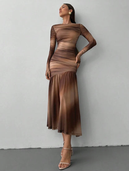 Tie Dye mockha trendy dress 22 marzo