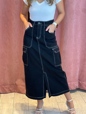 Denim styling skirt