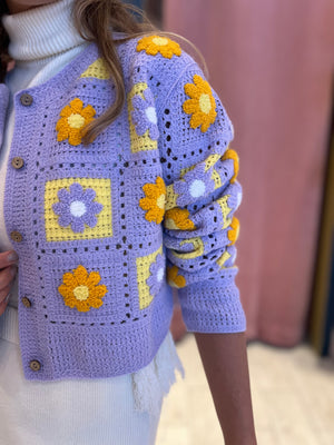 Flower crochet top