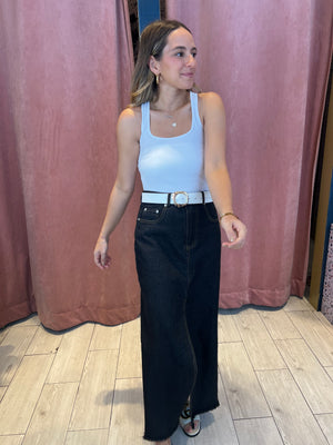 White basic top