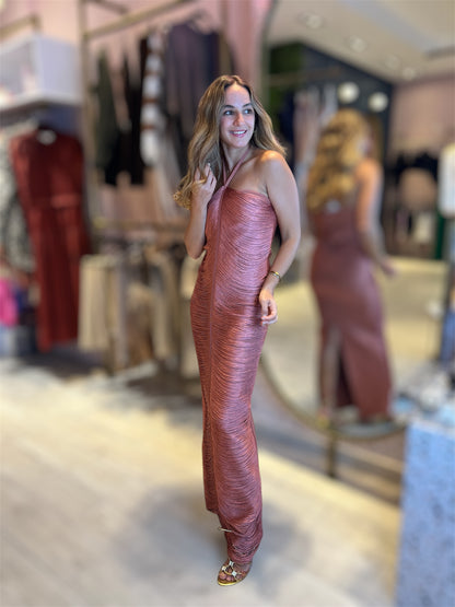 Gold rose Gia’s Fringed Dress 29 marzo
