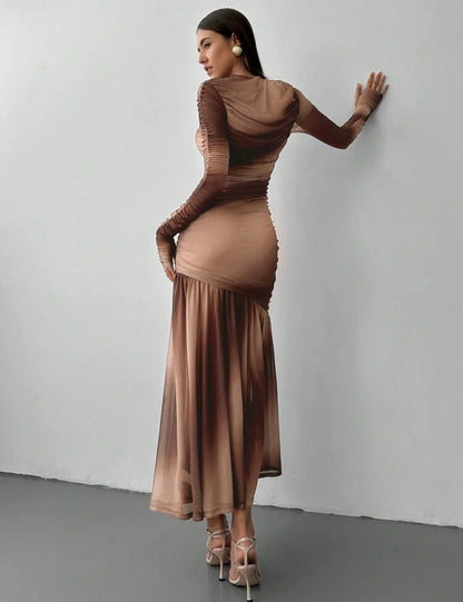 Tie Dye mockha trendy dress 22 marzo