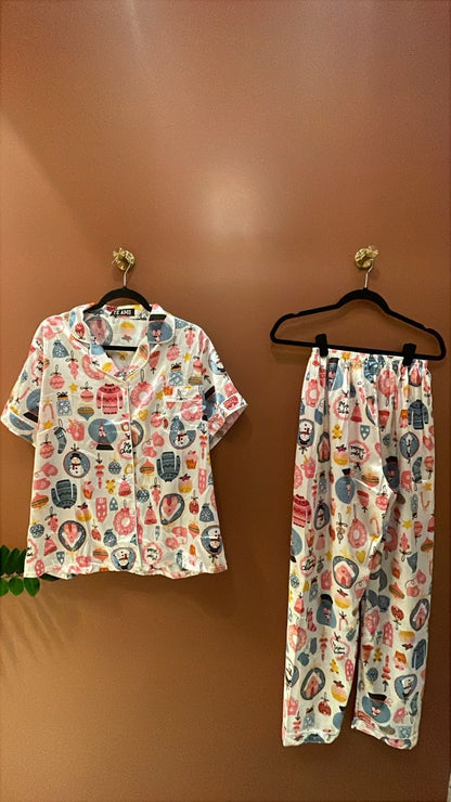 White Christmas pijama talla 10