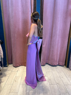 Lavender bow dress