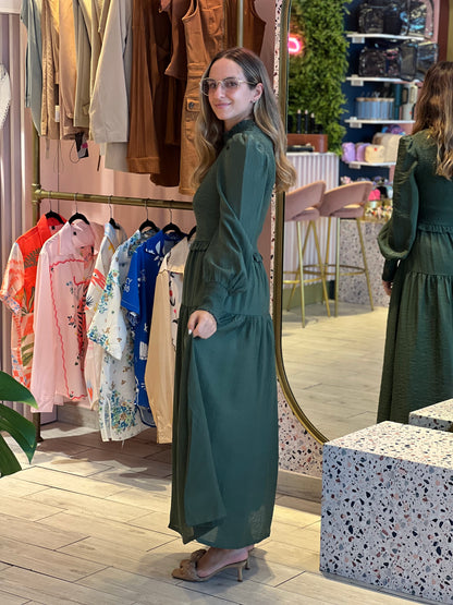 Deep green Alana’s maxi dress