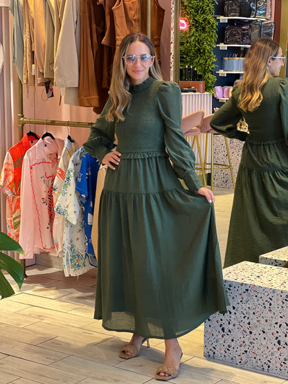 Deep green Alana’s maxi dress