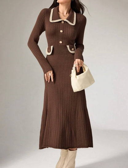 Aesthetic ribbed dress